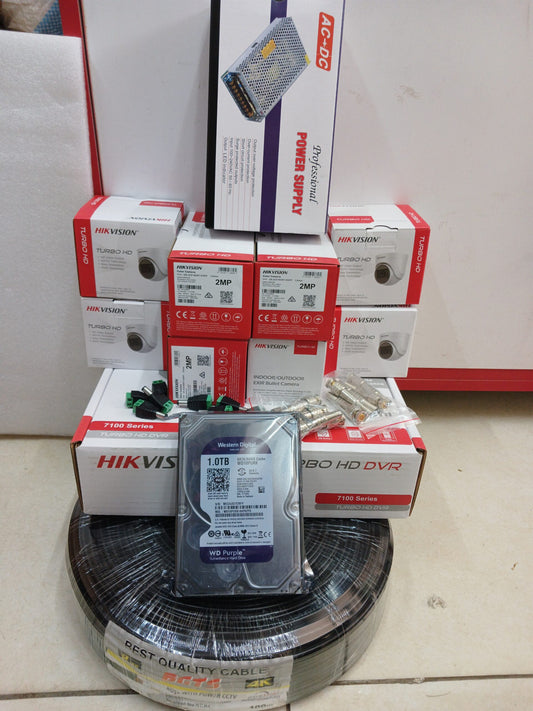 8 Channel 1080p CCTV Camera Full Kit
