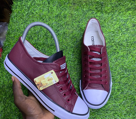 Converse Red Leather