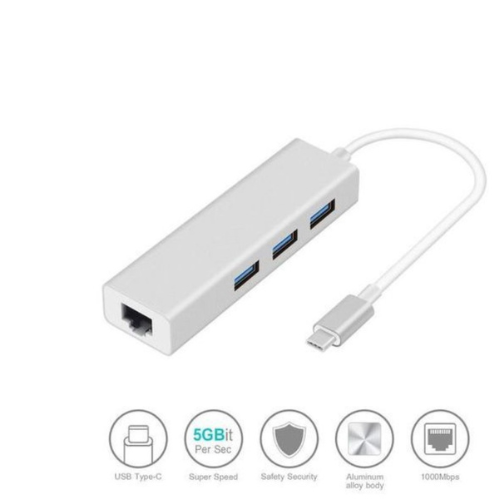 3-Port USB Type-C Hub