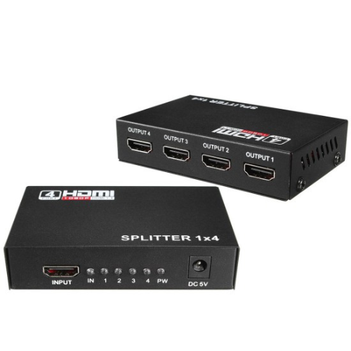 4 Port 1080P Full HD HDMI Splitter