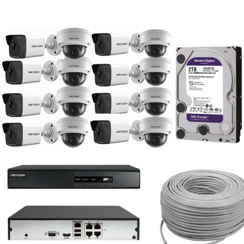 Hikvision Sixteen Channel IP Camera IR Package (2MP)
