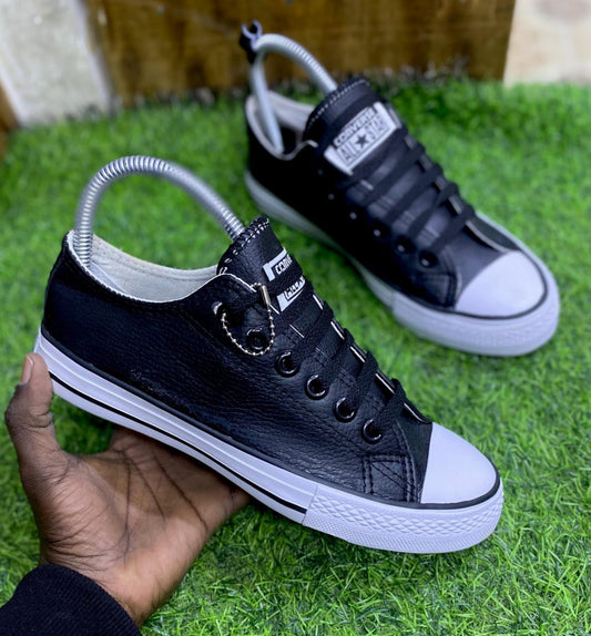 Converse Black Leather