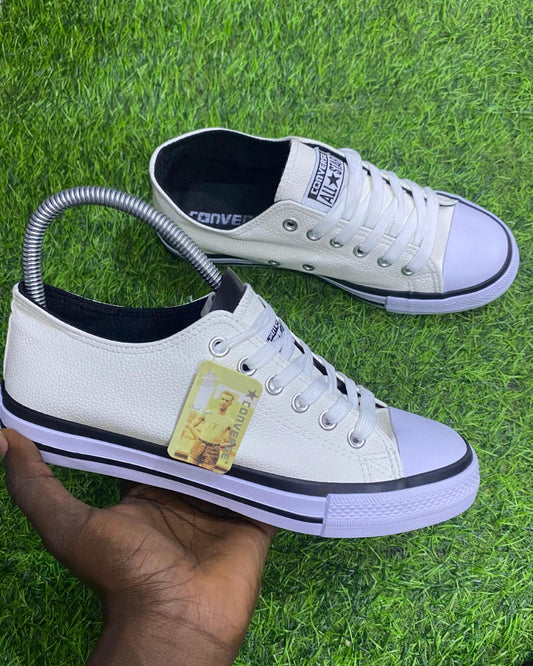 Converse White Leather